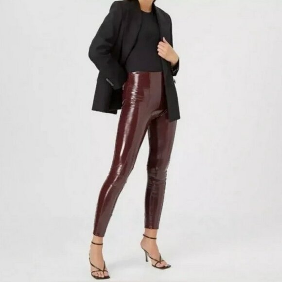 SPANX x Revolve Faux Patent Leather Leggings - Picture 3 of 12